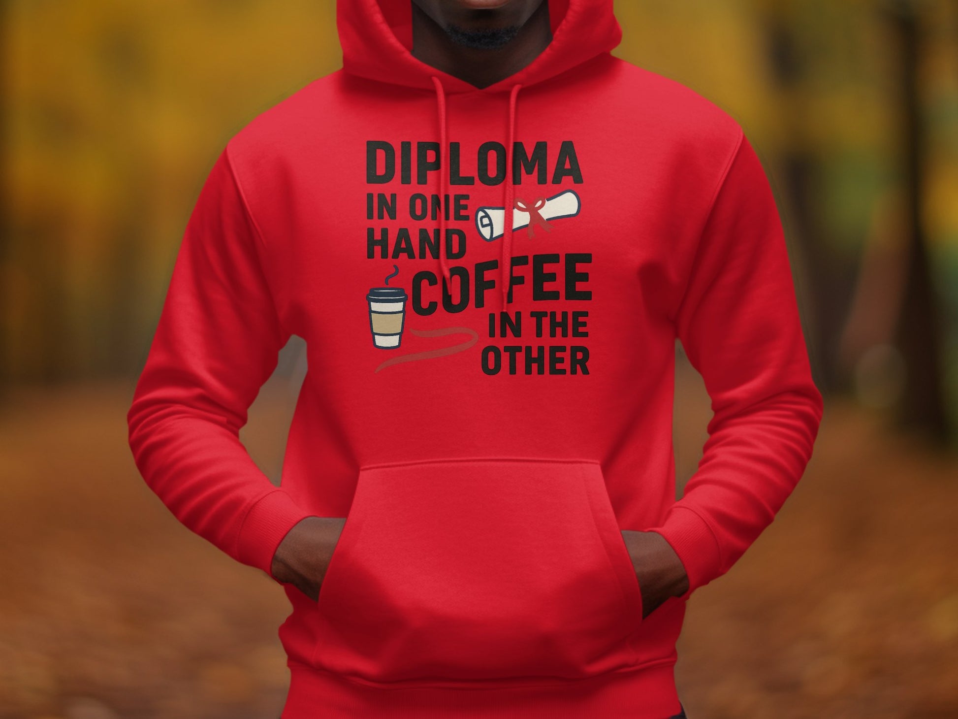 Diploma in One Hand Coffee in the Other hoodie product